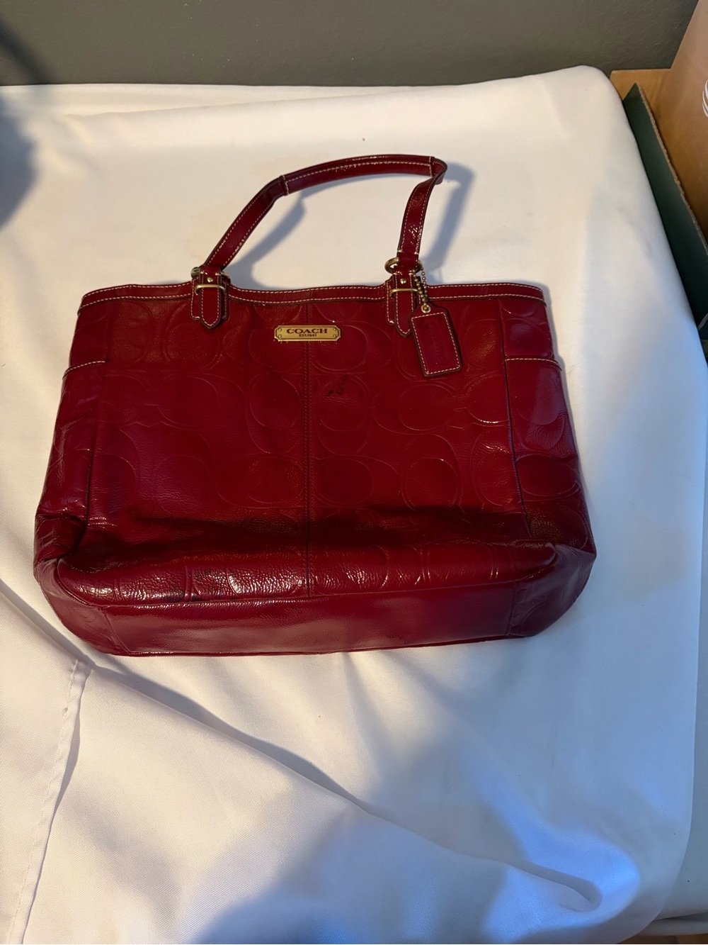 Coach Gallery Embossed Patent Leather Tote 19818